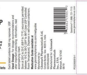 Naproxen 500 mg Tablet Bottle 100 Tablets