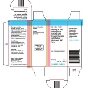 Neomycin / Polymyxin B / Dexamethasone Ophthalmic 3.5% 3.5 grams # 24208079535
