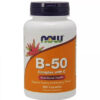 Now B-50 Complex With Vitamin C Capsules 100's
