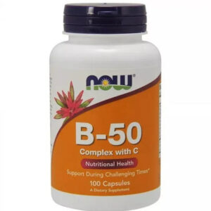 Now B-50 Complex With Vitamin C Capsules 100's