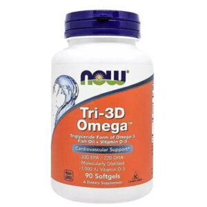 Now Tri-3D Omega 1000mg 330-220 Softgels 90's