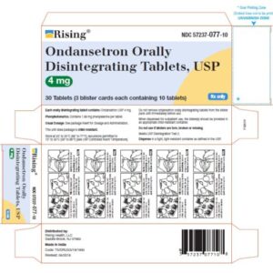 Ondansetron ODT 4mg Tablets Blister Pack 1 x 3 x 10 UD Unit Dose