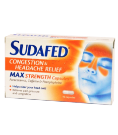 Sudafed Congestion & Headache Max 16?s