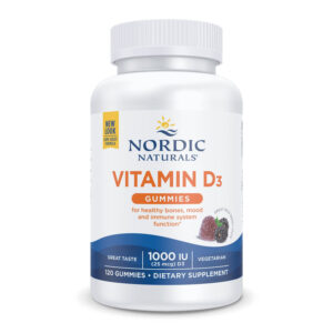 Nordic Naturals Vitamin D3 Gummies, 1000 IU Wild Berry - 120 gummies