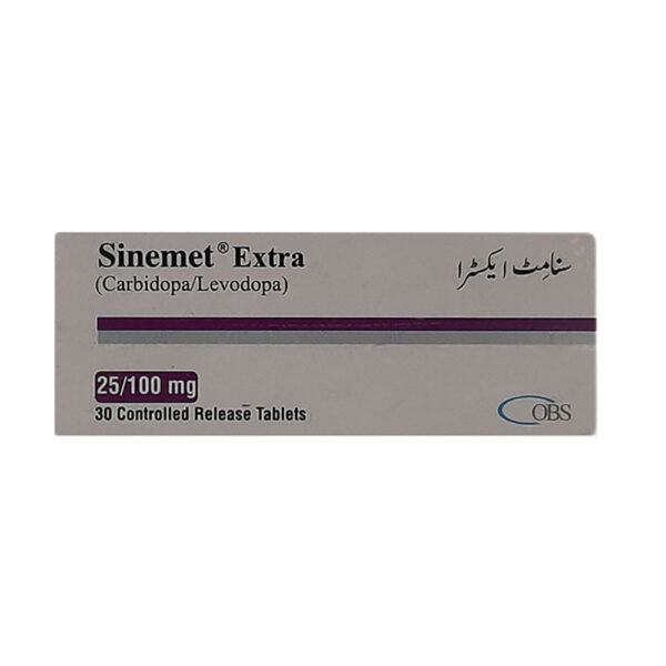 SINEMET EXTRA 25/100MG 30'S