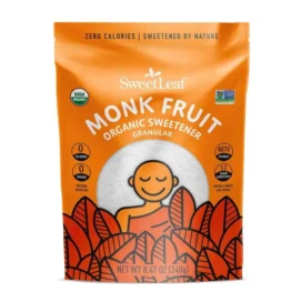 SWEETLEAF ORG GRANULAR MONK FRUIT SWEETENER 240G #MF240GRAN