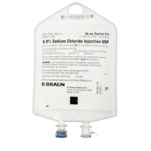 0.9% Sodium Chloride Injection USP, 50 mL Fill in 100 mL PAB (Partial Additive Bag) Case 84