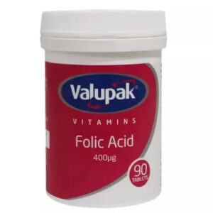 Valupak Folic Acid 400 mcg Tablets 90's