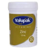 Valupak Zinc 10mg Tablets 60's