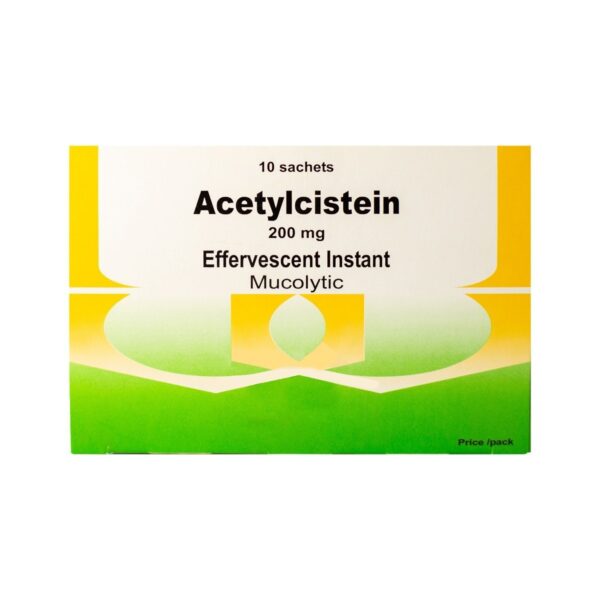 Acetylcistein 200 mg Effervescent Powder - 10 Sachets
