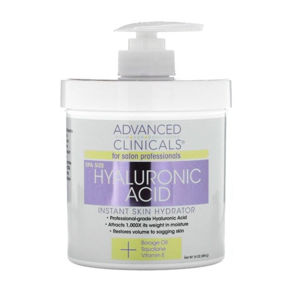 Advanced Clinicals Hyaluronic Acid Instant Skin Hydrator - 454gm