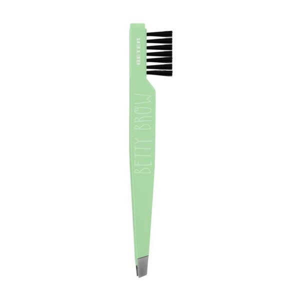 Beter Brow Slanted Tip Tweezers, With Brush