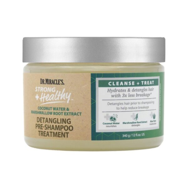 Dr. Miracles Strong and Healthy Detangling Pre-Shampoo Treatment - 340gm