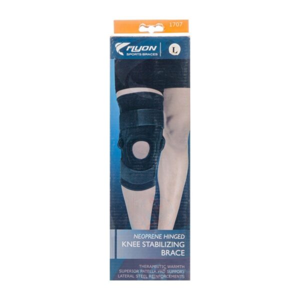 Flyon Neoprene Hinged Knee Stabilizing Brace Size (L)