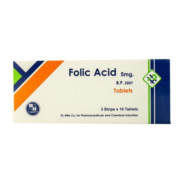 Folic Acid 5 mg - 30 Tablets