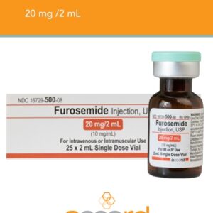 Furosemide Injection 20mg/2mL, 25x2ml