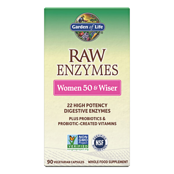 Garden Of Life Raw Enzymes Women 50 & Wiser 90 Capsules