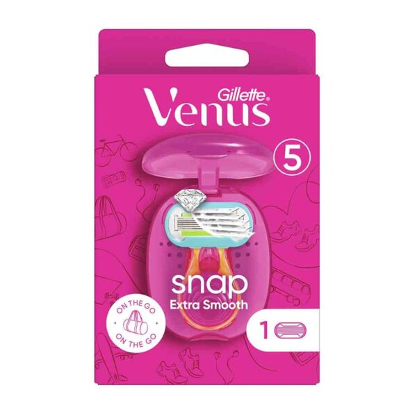 Gillette Venus Snap Extra Smooth Travel Size 1 Blade - Pink