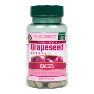 H&B, Double Strength Grapeseed Extract, 100mg, 50 Capsules