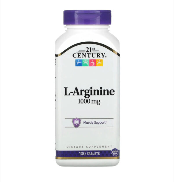 21ST CENTURY L-ARGININE 1000MG, 100 TABLETS