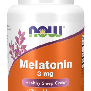 NOW MELATONIN 3MG, 90 LOZENGES