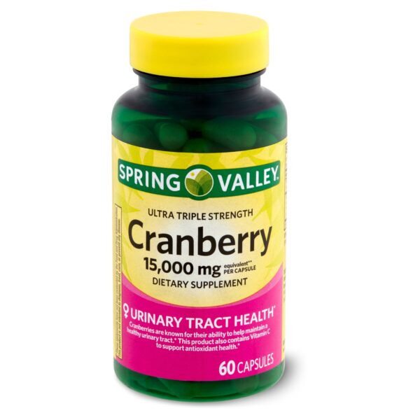 SPRING VALLEY EXTRA STRENGTH CRANBERRY 15,000MG, 60 CAPSULES