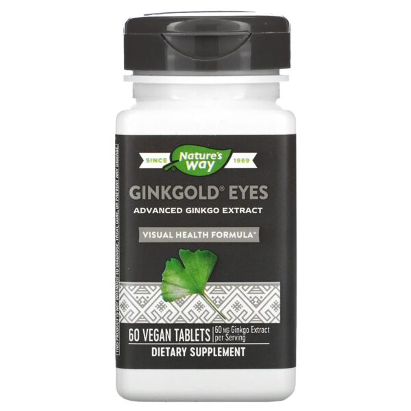 NATURE?S WAY GINKGOLD EYES, 60 VEGAN TABLETS
