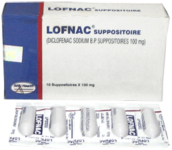LOFNAC SUPPOSITORY 100MG