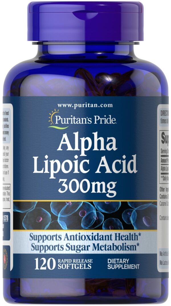 PURITAN?S PRIDE ALPHA LIPOIC ACID 300MG, 120 SOFTGELS