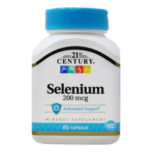 21ST CENTURY SELENIUM 200MCG, 60 CAPSULES