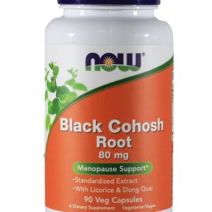 NOW BLACK COHOSH ROOT 80MG, 90 VEG CAPSULES