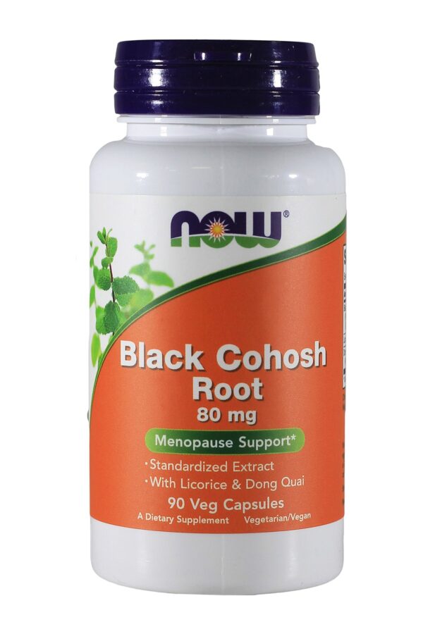 NOW BLACK COHOSH ROOT 80MG, 90 VEG CAPSULES