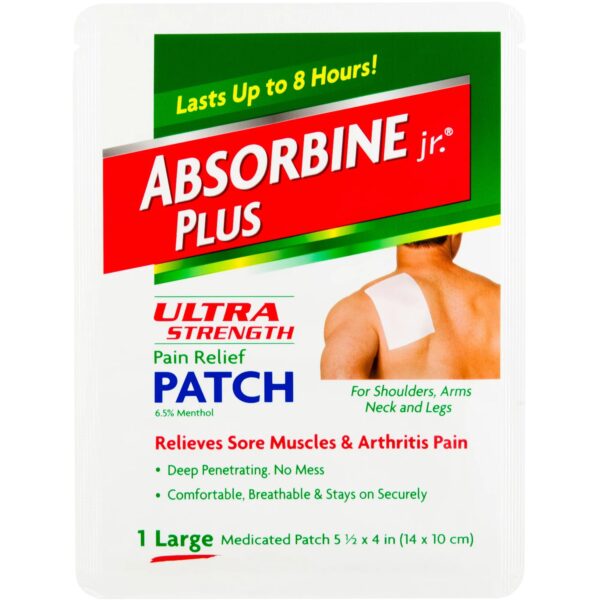 ABSORBINE PLUS ULTRA STRENGTH PAIN RELIEF PATCH