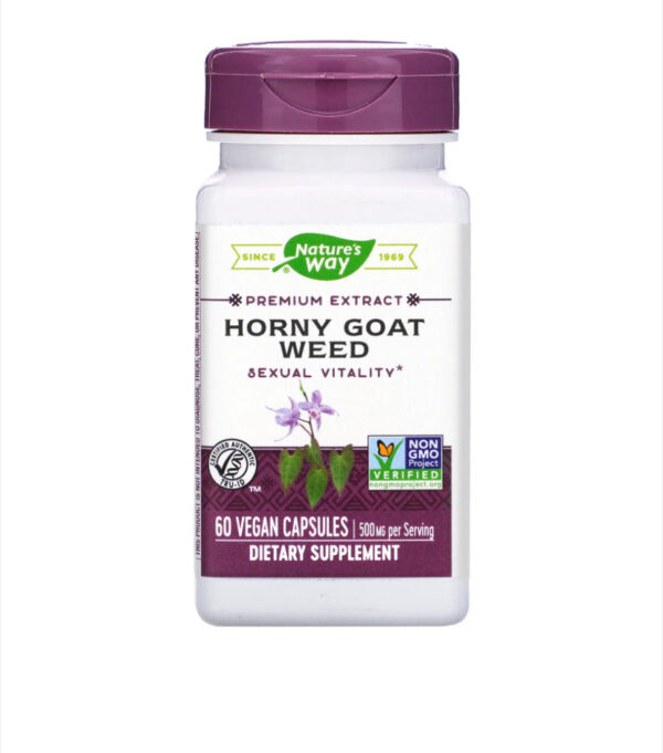 NATURE?S WAY HORNY GOAT WEED, 60 VEGAN CAPSULES