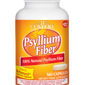 21ST CENTURY PSYLLIUM FIBER, 160 CAPSULES