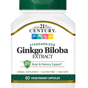 21ST CENTURY GINKGO BILOBA EXTRACT, 60 CAPSULES