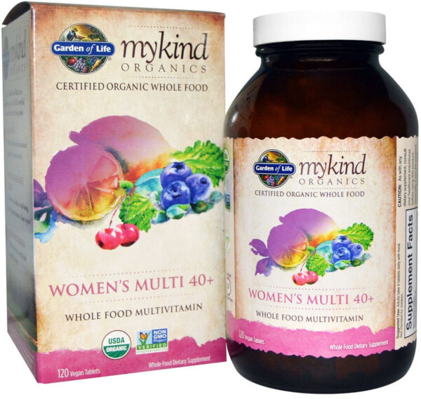 Garden of Life Mykind Organics Women's Multi 40+ - 120 vegan tabs
