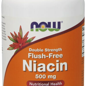 NOW Foods Niacin Flush-Free, 500mg (Double Strength) - 180 vcaps