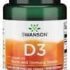 Swanson Vitamin D-3, 1000 IU - 60 caps