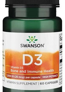 Swanson Vitamin D-3, 1000 IU - 60 caps