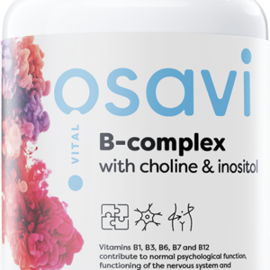 Osavi B-Complex with Choline & Inositol - 120 vegan caps