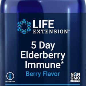 Life Extension 5 Day Elderberry Immune, Berry 40 chewable tabs