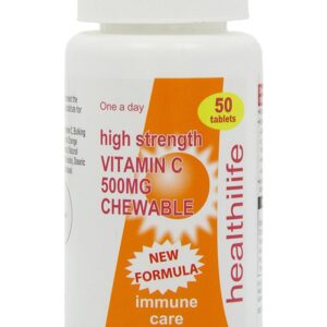 HEALTHILIFE VITAMIN C 500MG, 50 TABLETS