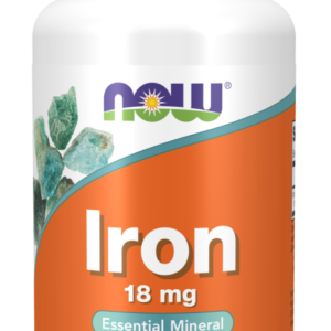 NOW IRON 18MG, 120 VEG CAPSULES