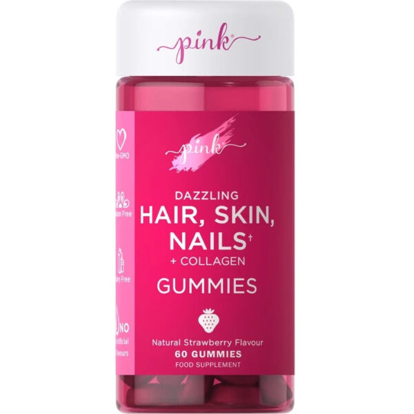 PINK HAIR, SKIN, NAILS + COLLAGEN GUMMIES