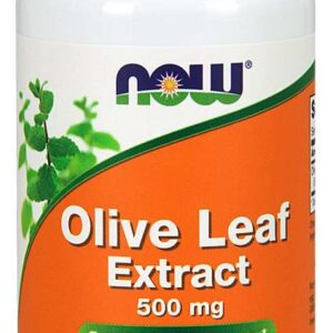 NOW OLIVE LEAF EXTRACT 500MG, 60 VEG. CAPSULES