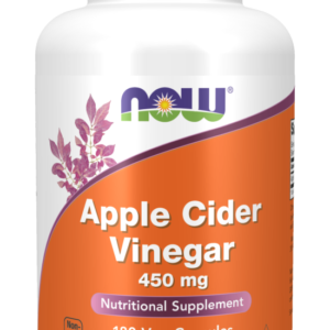 NOW APPLE CIDER VINEGAR 450MG, 180 VEG CAPSULES