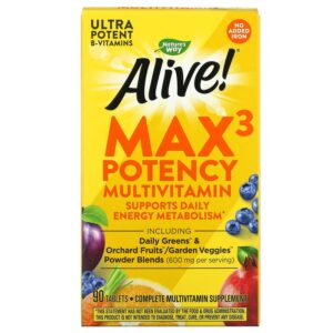 NATURE?S WAY ALIVE MAX3 POTENCY MULTIVITAMIN