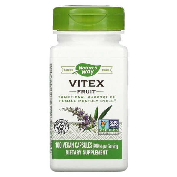 NATURE?S WAY VITEX FRUIT, 100 VEGAN CAPSULES