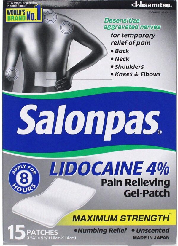 SALONPAS LIDOCAINE 4%